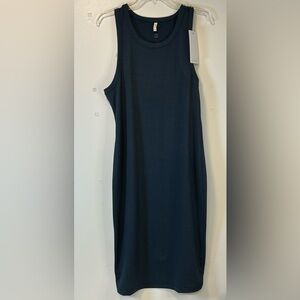 7 Diamonds Core Ribbed Tank Sleeveless Blue Dress stretch Women’s Size XL